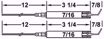 Picture of CARLIN CC 57B 2 PACK OF ELECTRODES