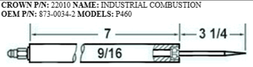 Picture of INDUSTRIAL COMBUSTION ELECTRODE