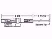 Picture of GORDON PIATT SQUARE TIP PILOT ELECTRODE 13-1/16 INCH