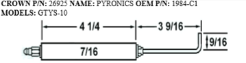 Picture of PYRONICS ELECTRODE