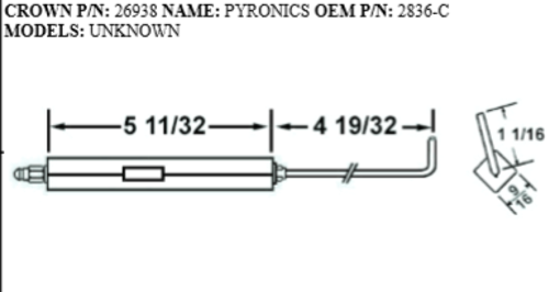 Picture of PYRONICS ELECTRODE