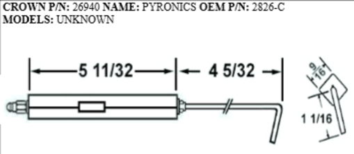 Picture of PYRONICS ELECTRODE