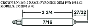 Picture of PYRONICS ELECTRODE