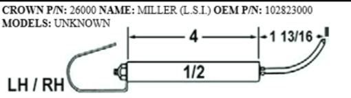 Picture of MILLER (LSI) 102823000 - 2 PACK OF ELECTRODES