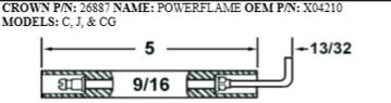 Picture of POWERFLAME  CP 34 ELECTRODE