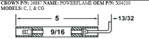 Picture of POWERFLAME  CP 34 ELECTRODE