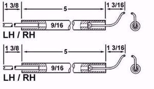 Picture of Crown:22088-02 SET OF IRON FIREMAN OIL ELECTRODES FOR CF-100 Replaces Westwood E5-100, E5-100-2pk
