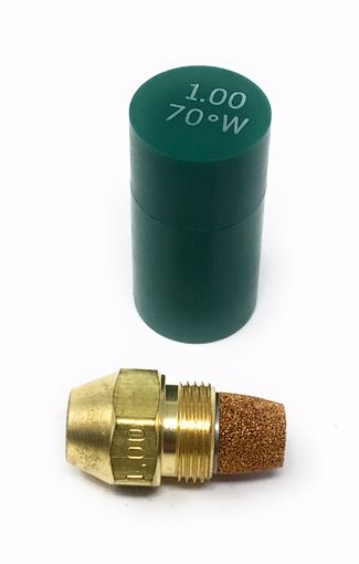 Picture of 00100-70W1 Delavan 1.00 GPH 70° W Semi Solid Cone Oil Burner Nozzle 10070W SemiSolid Cone Nozzle