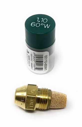 Picture of 00110-60W1 Delavan 1.10 GPH 60° W Semi Solid Cone Oil Burner Nozzle 11060W SemiSolid Cone Nozzle