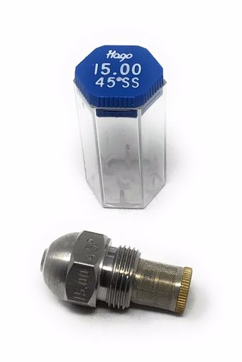 Picture of 030G2123 HAGO 15.00 GPH 45 DEGREE SS SEMI-SOLID NOZZLE (150045SS)