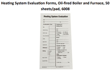 Picture of HEATING EVALUATION FORMS - 1 PIECE