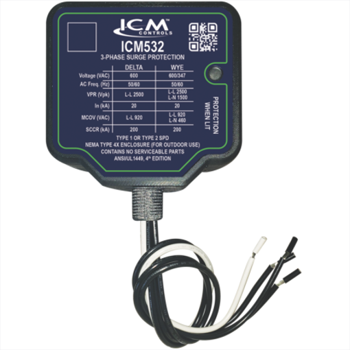 Picture of 3-PHASE TYPE I/II SPD; NEMA TYPE 4X WATERPROOF PLASTIC ENCLO