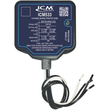 Picture of 3-PHASE TYPE I/II SPD; NEMA TYPE 4X WATERPROOF PLASTIC ENCLO