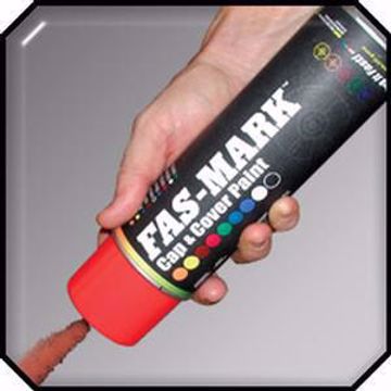 Picture of FM15R FAS-MARK CAP & COVER PAINT PREMIUM RED 15 OZ. AEROSOL