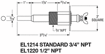 Picture of HYDROLEVEL 3/4 REPLACEMENT PROBE P/N 45-214