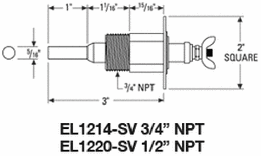 Picture of 3/4PROBE SHORT CERAMIC EL1214-SV