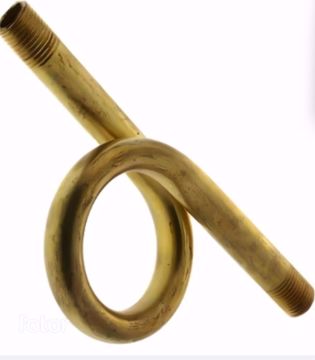 Picture of 1/4”-NPT STRAIGHT STEAM PIG TAIL, BRASS