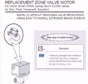 Picture of 802360JA REPLACEMENT ZONE VALVE MOTOR 24V