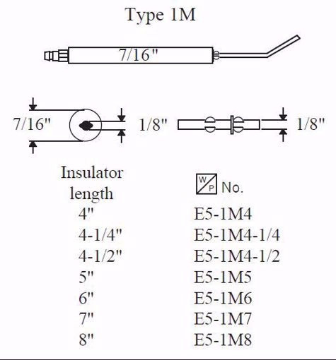 Picture of TYPE 1M ELECTRODE, 4-1/4