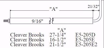 Picture of CLEAVER BROOKS ELECTRODE