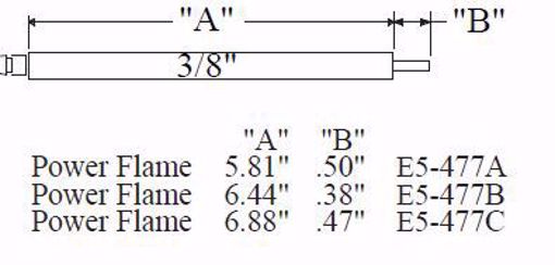 Picture of POWER FLAME ELECTRODE