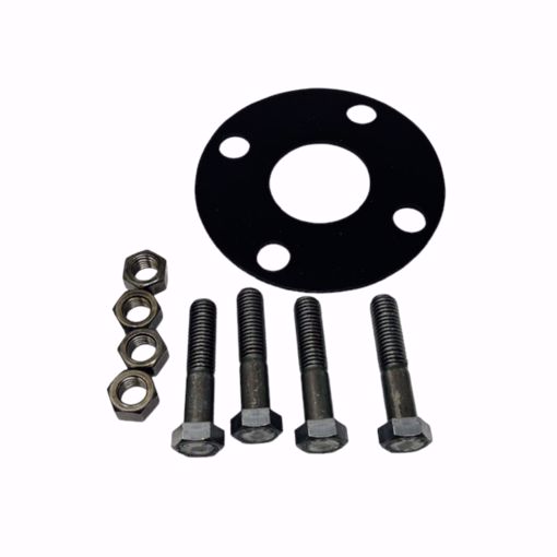Picture of 2 X 1/8 NEOPRENE FULL FACE GASKET W/ NUTS AND BOLTS