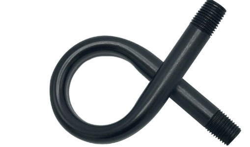 Picture of 1/4 BLACK IRON ANGLE PIGTAIL