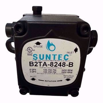 Picture of B2TA-8248 Suntec B2TA-8248 Two Stage Oil Pump 3450 RPM, 8 GPH 150 PSI Max