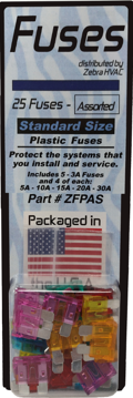 Picture of 08571 ZEBRA 25 PK ASSORTED FUSES