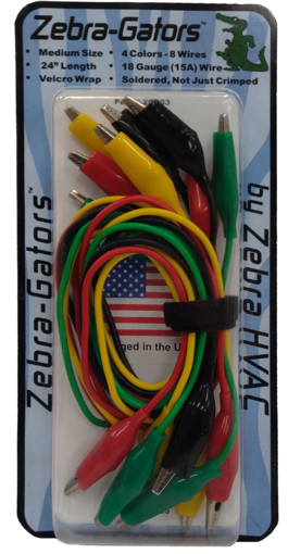 Picture of 08573 ZEBRA 8 PC MED ALLIGATOR LEADS