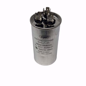 Picture of 4JR0530 RMotor run capacitor, 440V, round, 30+5µF