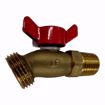 Picture of H-30218W 1/2 MIP X HOSE LF NO KINK BR HOSE BIBB, 3021W