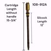 Picture of 108-912A 12 INCH LEGEND T-550A IMPROVED FLOW CARTRIDGE AND STEM ASSEMBLY