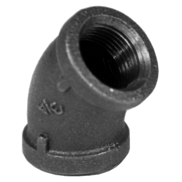 Picture of 1 BLACK 45 ELBOW