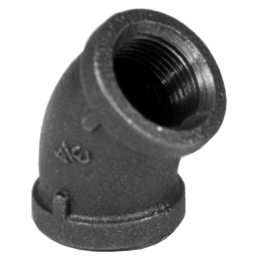 Picture of 1 BLACK 45 ELBOW