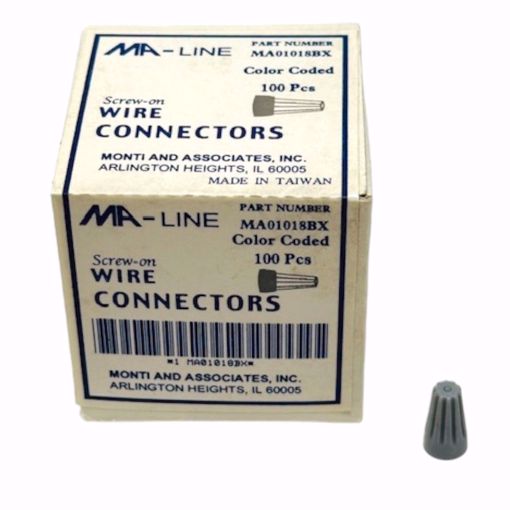 Picture of MA01018BX "Twiston"  Wire Connector Grey Boxed  (100/Pkg.)