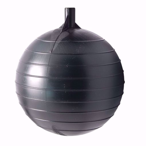 Picture of 6 IN DIAMETER HEAVY DUTY PLASTIC FLOAT 1/4-20 FEMALE THREAD