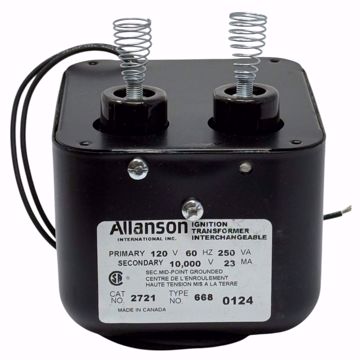 Picture of 2721-668 ALLANSON TRANSFORMER FOR WAYNE HS BURNER REPLACES