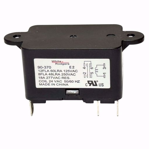 Picture of 90-370 FAN RELAY TYPE 184 24 VAC COIL 50/60 HZ