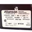 Picture of 421-BT-636 ALLANSON UNIVERSAL  IGNITION TRANSFORMER WITH BASE PLATE