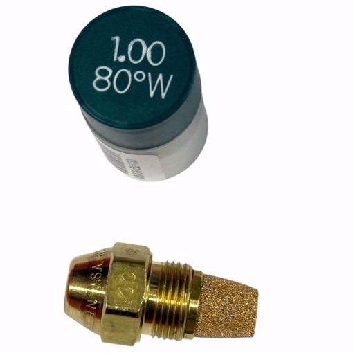 Picture of 00100-80W1 Delavan 1.00 GPH 80° W Semi Solid Cone Oil Burner Nozzle 10080W SemiSolid Cone Nozzle