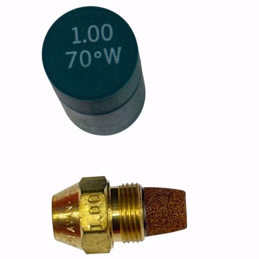 Picture of 00100-70W1 Delavan 1.00 GPH 70° W Semi Solid Cone Oil Burner Nozzle 10070W SemiSolid Cone Nozzle