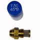 Picture of DELAVAN 7.50 GPH 45° B SOLID CONE NOZZLE W/ MESH STRAINER