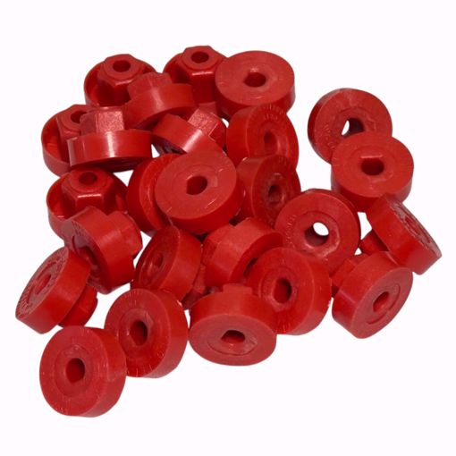 Picture of S85-100-25 WESTWOOD NYLO-FLEX END PIECE, FOR 5/16 SHAFT, RED