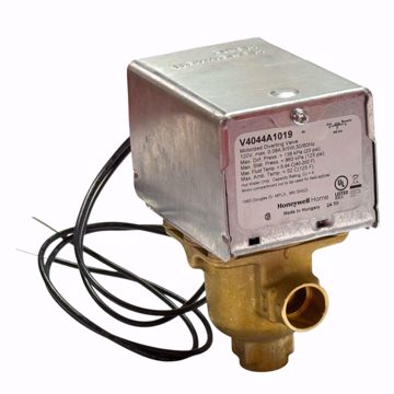 Picture of V4044A1019 HONEYWELL HOME DIVERTING VALVE 120/60. 1/2 IN SWEAT.