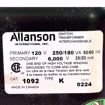 Picture of 1092-K ALLANSON IRON FIREMAN  IGNITION TRANSFORMER