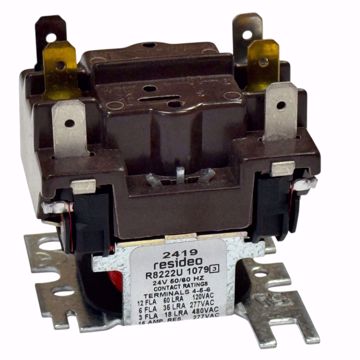 Picture of R8222U1079 RESIDEO  RELAY. DPST N.O. (ONE POWER AND ONE PILOT DUTY). COIL VOLTAG