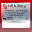 Picture of B & G MOTOR 1/12 HP 115 VOLT 1725 RPM FOR SERIES