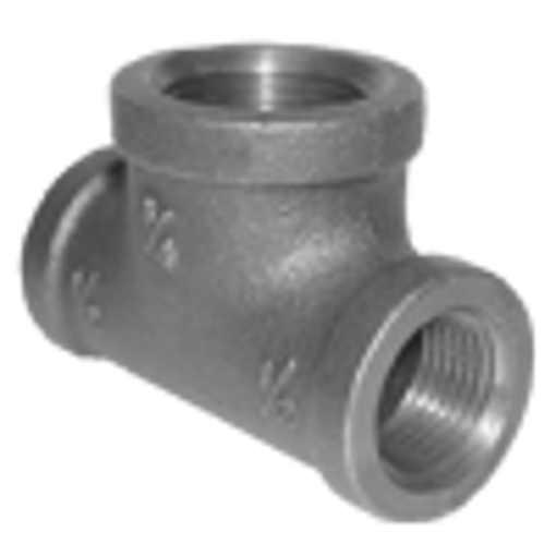 Picture of 1 X 1 X 1-1/4 BLACK RED TEE