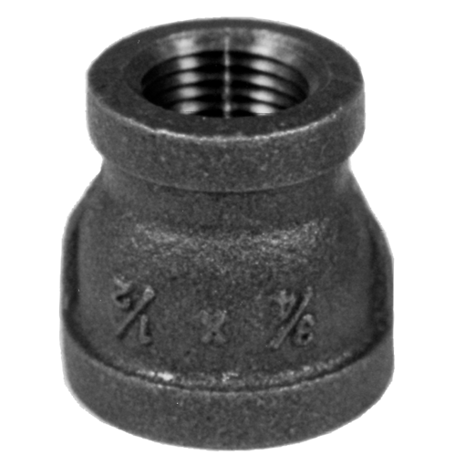 Picture of 1 X 1/2 BLACK RED. COUPLING